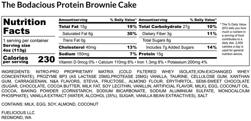 The Bodacious Brownie Cake