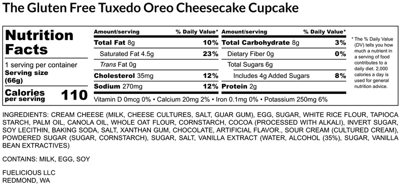Tuxedo Oreo Cheesecake Cupcakes