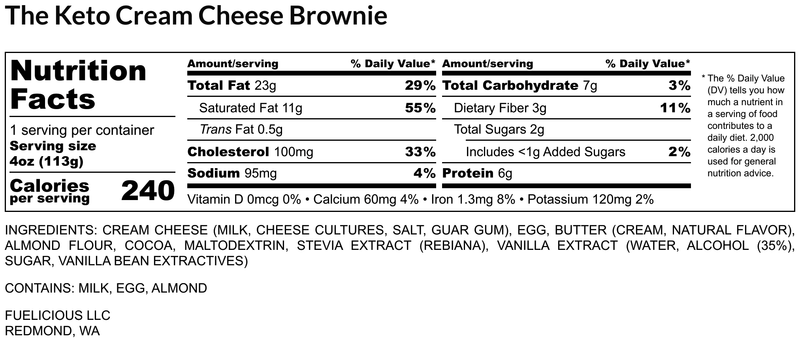 The Cream Cheese Protein Brownie