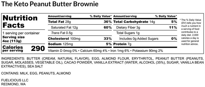 The Peanut Butter Protein Brownie