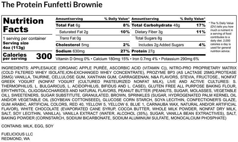 The Funfetti Protein Brownie