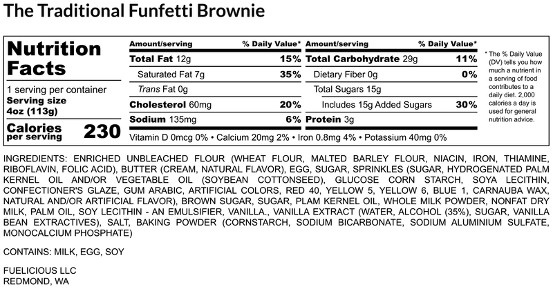 The Funfetti Protein Brownie
