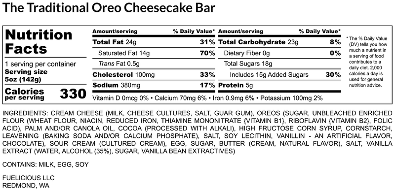 The Oreo Cheesecake Bar