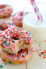 Birthday Cake Protein Donut