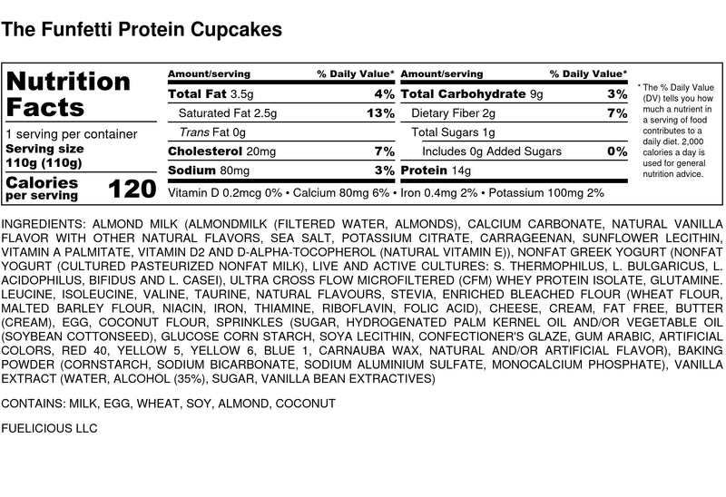 Funfetti Protein Cupcakes